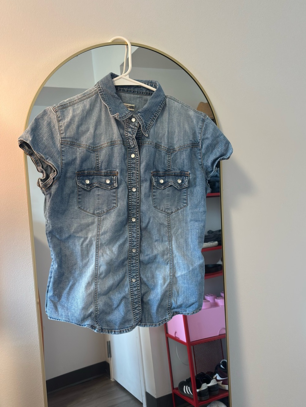 Gap Denim Button-Down Tee